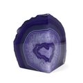Agate Bookend Single (Purple) ~131x91x91mm