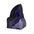 Agate Bookend Single (Purple) ~148x113x78mm
