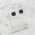 Agate Silver Stud Earrings ~7mm