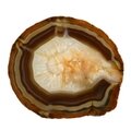 Agate Slice - Carnelian with crystal centre ~140mm