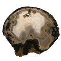 Agate Slice - Blue/Grey with crystal ~390mm
