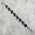 Amethyst 925 Sterling Silver Bracelet (Length 198mm)