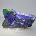 Azurite & Malachite Polished Slice ~72mm