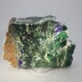 Azurite & Malachite Polished Slice ~77mm