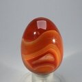 BEAUTIFUL Banded Carnelian Crystal Egg ~48mm