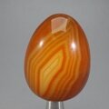 Banded Carnelian Crystal Egg ~48mm