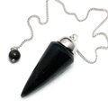 Black Tourmaline Long Drop Pendulum