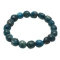 Blue Apatite Crystal Bead Bracelet