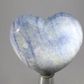 Blue Quartz Crystal Heart ~45mm