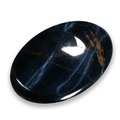 Blue Tiger Eye Thumb Stone ~40mm