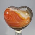 Carnelian Crystal Heart ~45mm