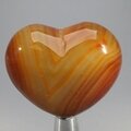 Carnelian Crystal Heart ~45mm