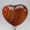 Carnelian Crystal Heart ~45mm