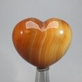 Carnelian Crystal Heart ~45mm