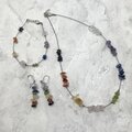 Chakra Gemchip Necklace, Bracelet & Earring Set