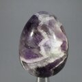 Chevron Amethyst Crystal Egg ~48mm