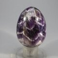 Chevron Amethyst Crystal Egg ~50mm