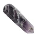 Chevron Amethyst Crystal Massage Wand ~70mm