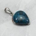 Chrysocolla 925 Silver Pendant ~21mm