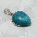 Chrysocolla 925 Silver Pendant ~26mm
