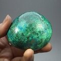 Chrysocolla and Malachite Polished Stone ~61mm