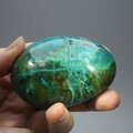 Chrysocolla and Malachite Polished Stone ~69mm