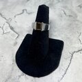 Citrine & Silver Ring Rectangle 925 Sterling Silver Ring~6.75 US / N 1/2 UK