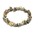 Dalmatian Jasper Gemstone Chip Bracelet