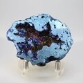 Flame Aura Quartz Geode ~68x54mm