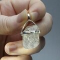 Herkimer Diamond Healing Crystal 925 Silver Pendant  ~21mm