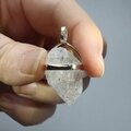Herkimer Diamond Healing Crystal 925 Silver Pendant  ~25mm