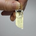Hiddenite Healing Crystal 925 Silver Pendant ~33mm