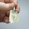 Hiddenite Healing Crystal 925 Silver Pendant ~33mm