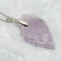 Kunzite Healing Crystal 925 Silver Pendant ~42mm