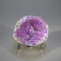 Magenta Aura Quartz Geode ~50x42mm