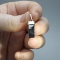 Mini Shungite 925 Silver Pendant ~12mm