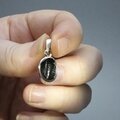 Mini Shungite 925 Silver Pendant ~12mm