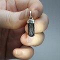 Mini Shungite 925 Silver Pendant ~12mm