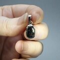 Mini Shungite 925 Silver Pendant ~12mm