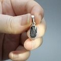 Mini Shungite 925 Silver Pendant ~8mm