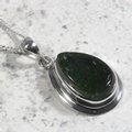 Moldavite 925 Sterling Silver Pendant  ~22mm