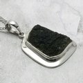 MAGNIFICENT Moldavite & Silver Pendant  ~28mm
