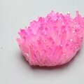 Neon Pink Aura Quartz Healing Crystal ~64mm