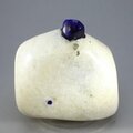 Polished Lapis Crystals on White Quartz ~47 x 60mm