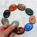 Poppy Jasper Thumb Stone ~40mm