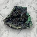 Rainbow Aura Quartz Geode ~84x70mm