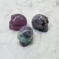 Rainbow Fluorite Crystal Skull - 3cm