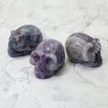 Rainbow Fluorite Crystal Skull ~5cm
