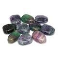Rainbow Fluorite Drilled Tumble Stone