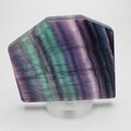 GORGEOUS Rainbow Fluorite Geometric Tablet ~75mm